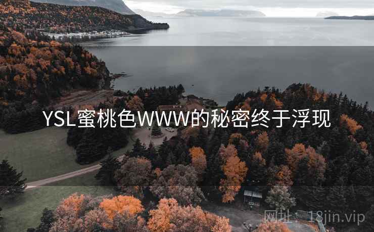 YSL蜜桃色WWW的秘密终于浮现