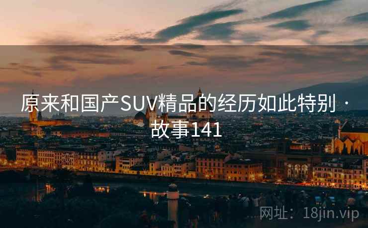 原来和国产SUV精品的经历如此特别 · 故事141