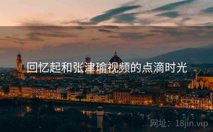 回忆起和张津瑜视频的点滴时光